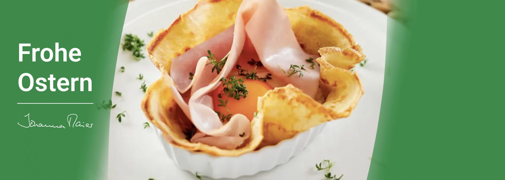 Rezeptbild-Buchweizenpalatschinken mit Osterschinken-Spiegelei