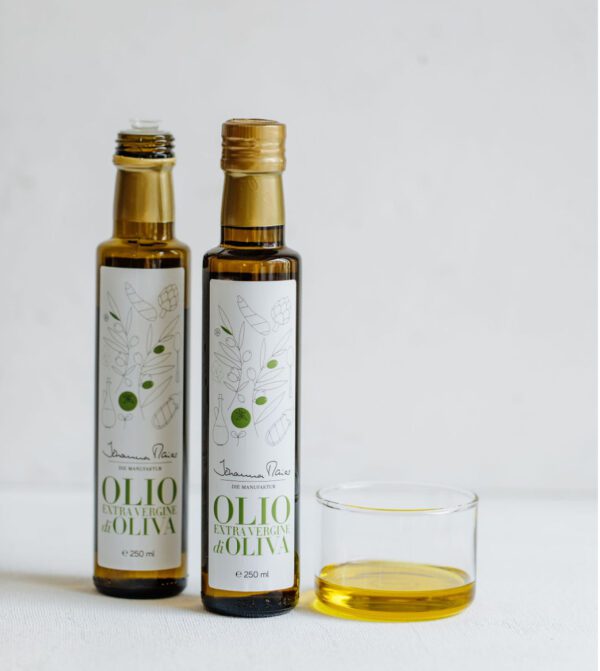 Produkt Olivenöl Eingeschenkt